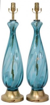 (2) ITALIAN MID-CENTURY ART GL