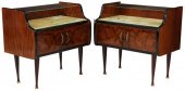 (2) ITALIAN MID-CENTURY BURLWO