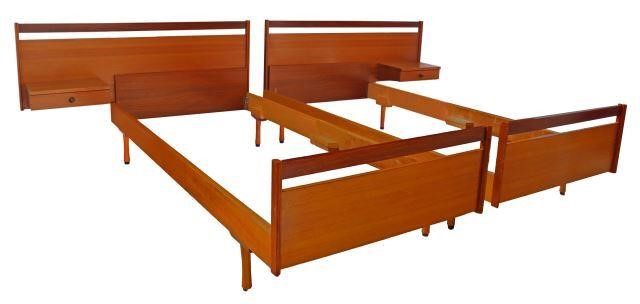 (2) ITALIAN MID-CENTURY MODERN TEAK