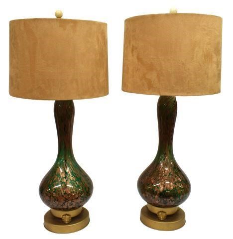 (2) ITALIAN MID-CENTURY MURANO