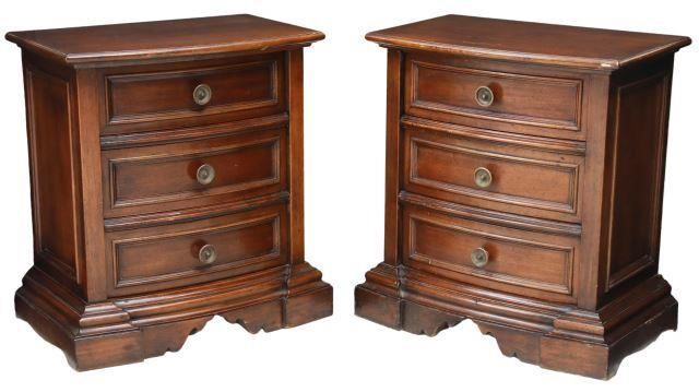 (2) ITALIAN MOBILI D'ARTE WALNUT