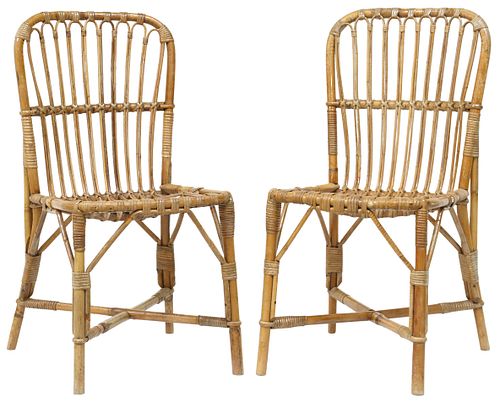 (2) ITALIAN MODERN BAMBOO &AMP;