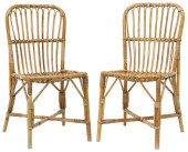 (2) ITALIAN MODERN BAMBOO &AMP