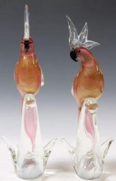 (2) ITALIAN MURANO ART GLASS C