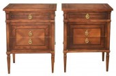 (2) ITALIAN NEOCLASSICAL MAHOG