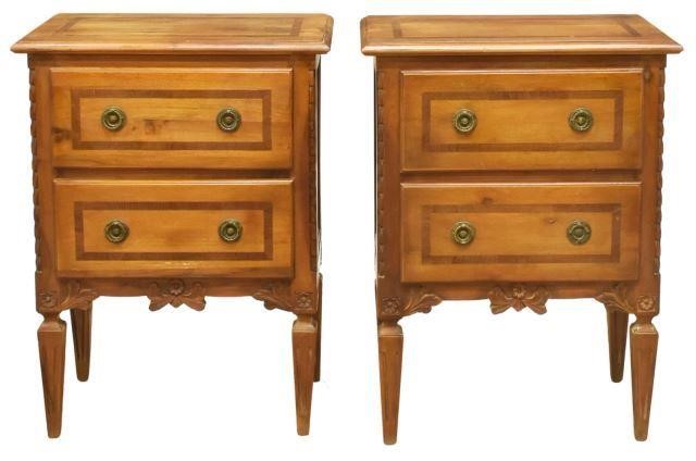 (2) ITALIAN NEOCLASSICAL WALNUT