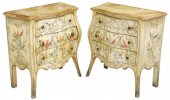 (2) ITALIAN PAINT DECORATED BO