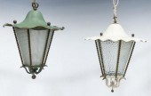 (2) ITALIAN PAINTED IRON CEILI