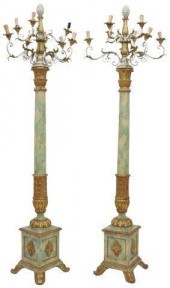 (2) ITALIAN PARCEL GILT & PAIN