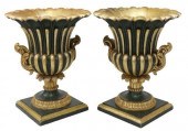 2) ITALIAN PARCEL GILT & PAINT