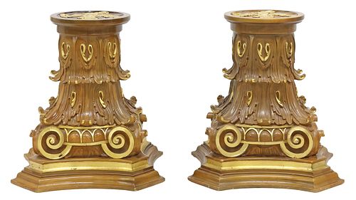 (2) ITALIAN PARCEL-GILT