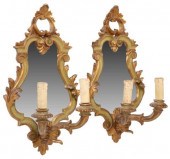 (2) ITALIAN PARCEL GILT MIRROR