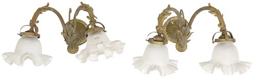 (2) ITALIAN PATINATED METAL &AMP;
