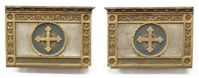 (2) ITALIAN RELIGIOUS PAINTED ALTAR