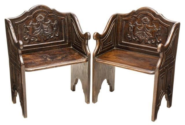 (2) ITALIAN RENAISSANCE REVIVAL LOW