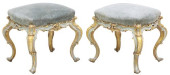 (2) ITALIAN ROCOCO STYLE BLUE-