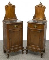 (2) ITALIAN ROCOCO STYLE WALNU