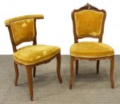 (2) ITALIAN ROCOCO STYLE WALNU