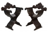 (2) ITALIAN SAVONAROLA SLATTED