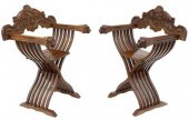 (2) ITALIAN SAVONAROLA SLATTED