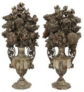 (2) ITALIAN SILVER GILT PORTA