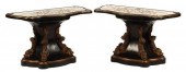 (2) ITALIAN SPECIMEN MARBLE TO