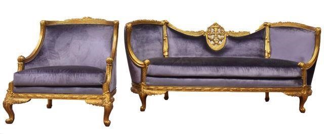 (2) ITALIAN STYLE GILT FRAMED