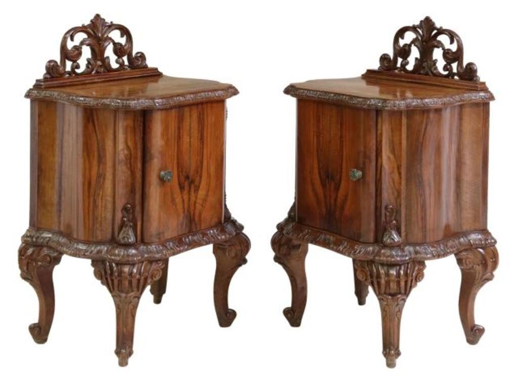 (2) ITALIAN VENETIAN BURLWOOD