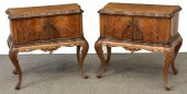 (2) ITALIAN VENETIAN BURLWOOD