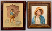 2 ITALIAN WATERCOLORS OF YOUNG