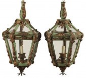 (2) ITALIANATE PARCEL GILT & P