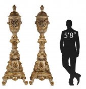 2) ITALIANATE PARCEL GILT PAIN