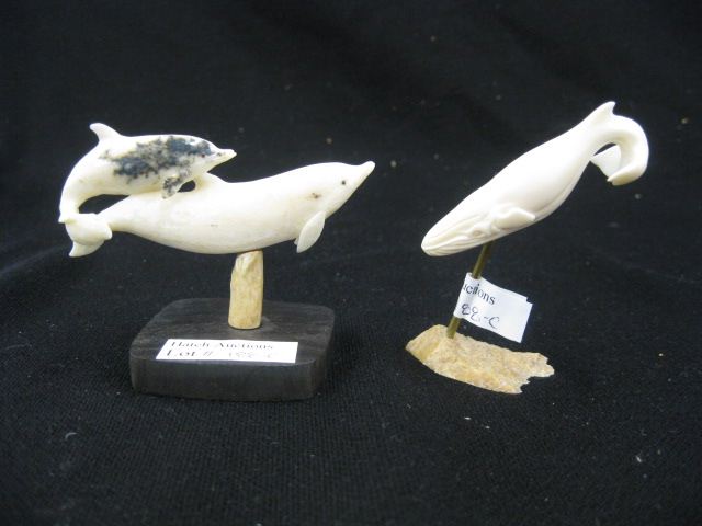 2 Ivory Carvings by Tom Watson