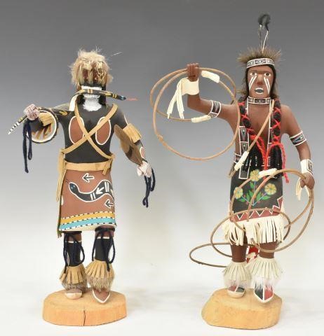 (2) J. BEGAY KACHINA DOLLS SNAKE