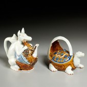 (2) JAPANESE ARITA WARE ZOOMOR