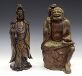 2 JAPANESE BIZEN WARE FIGUREST