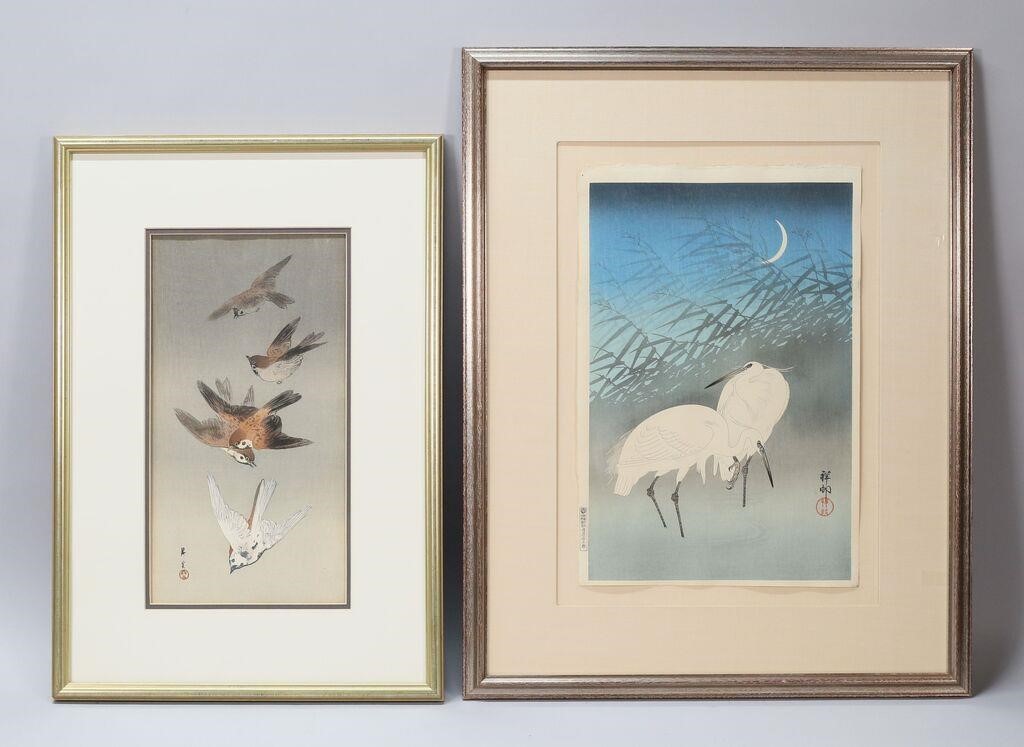 2 JAPANESE BLOCK PRINTS INCLUDING