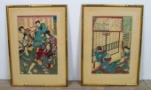 2 JAPANESE BLOCK PRINTSToyohar