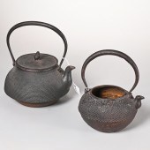 (2) JAPANESE CAST IRON TETSUBI