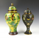 2 JAPANESE CLOISONNE BALUSTER