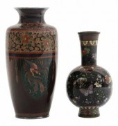 (2) JAPANESE CLOISONNE ENAMEL