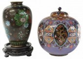 (2) JAPANESE CLOISSONE ENAMEL