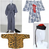 (2) JAPANESE KIMONO, CHILD'S C