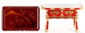 2 JAPANESE LACQUERED ITEMS, MI