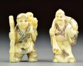 (2) Japanese Meji Period Carve