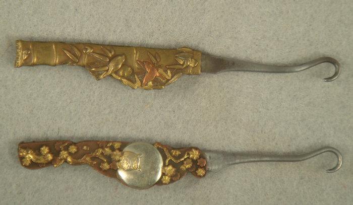 2 Japanese mixed metal folding
