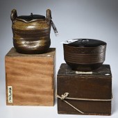 (2) JAPANESE MIZUSASHI POTTERY