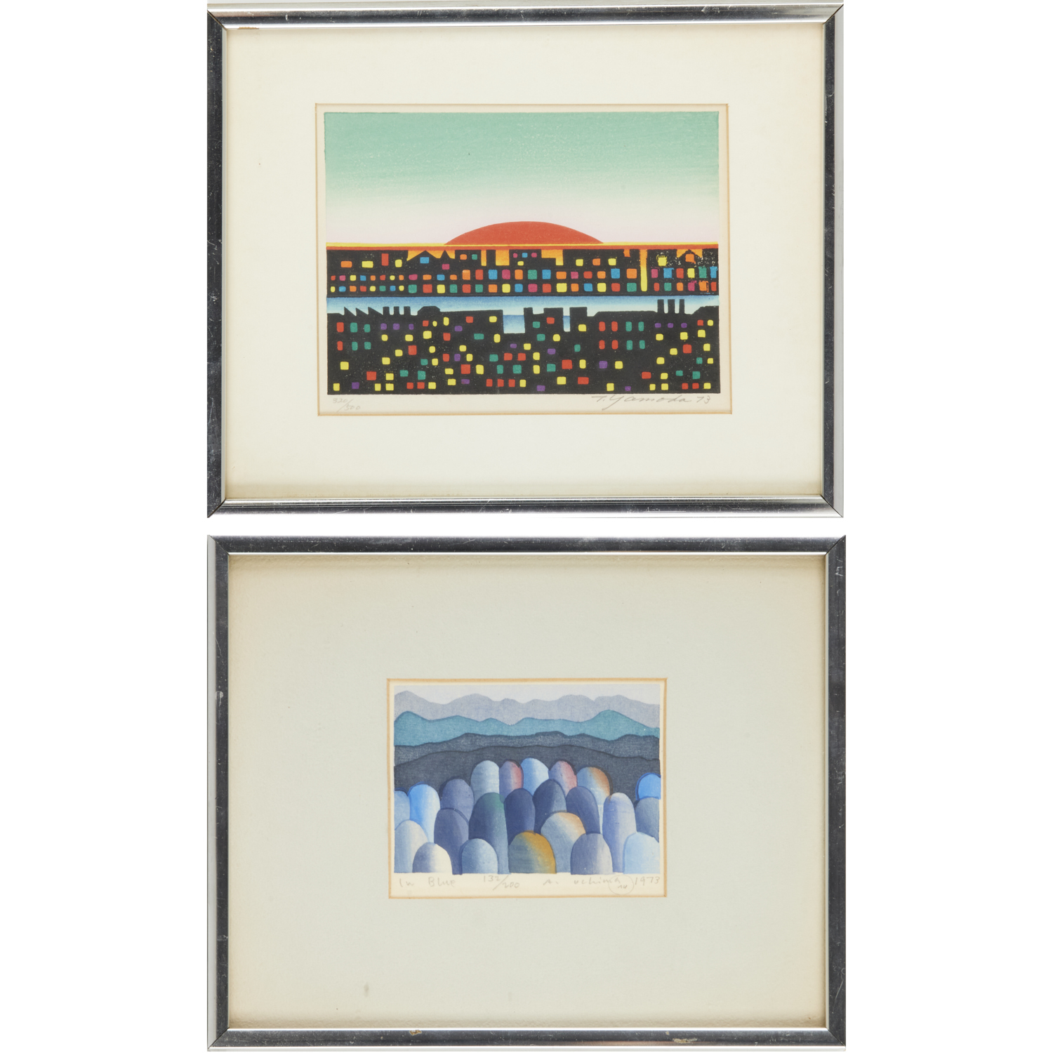 (2) JAPANESE MODERNIST WOODBLOCK