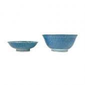 2 JAPANESE NABESHIMA BLUE & WH