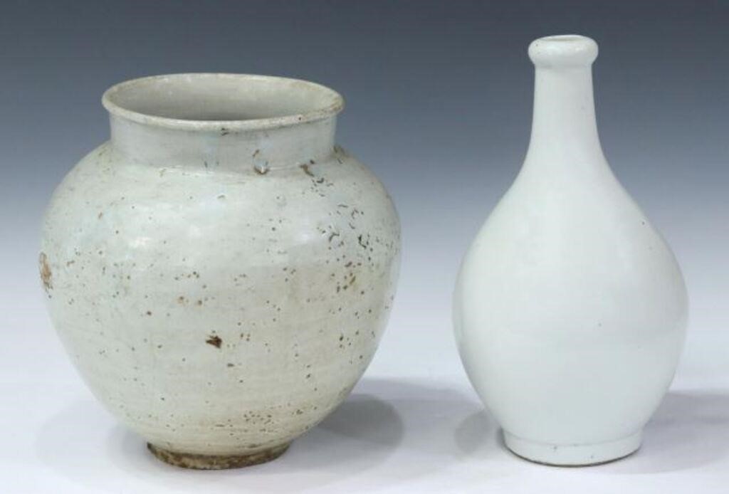(2) JAPANESE SAKE BOTTLE & KOREAN
